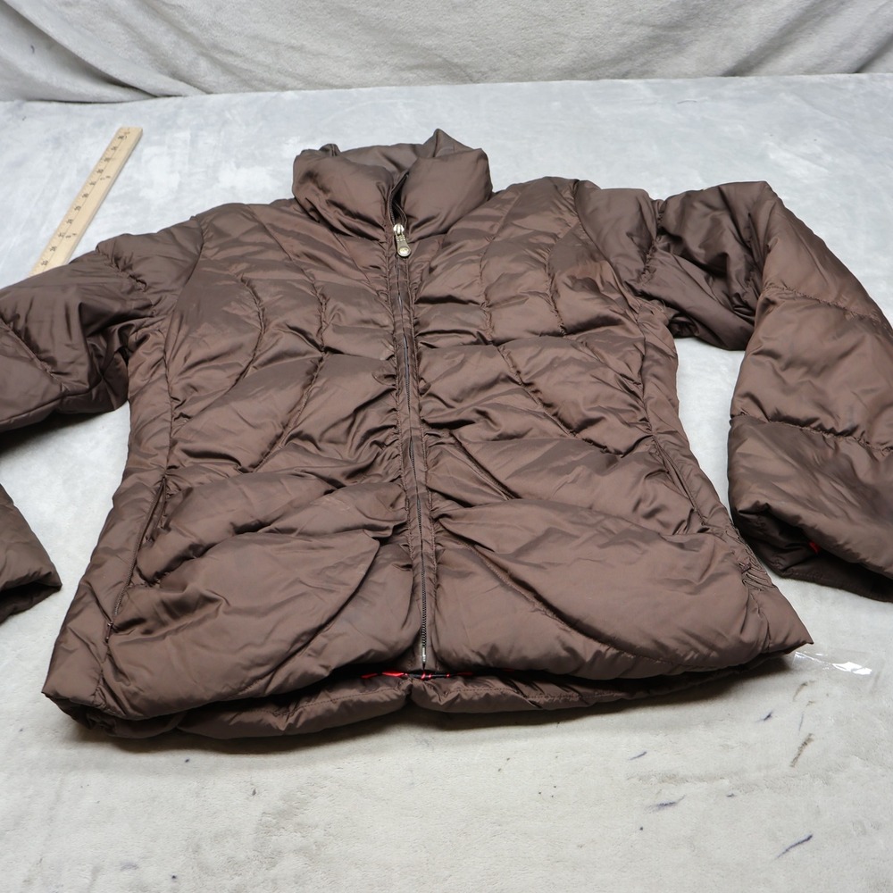 Marker Jacket Womens 6 Brown Clima Guard Full Zip Insulated Light Quilted Puffer